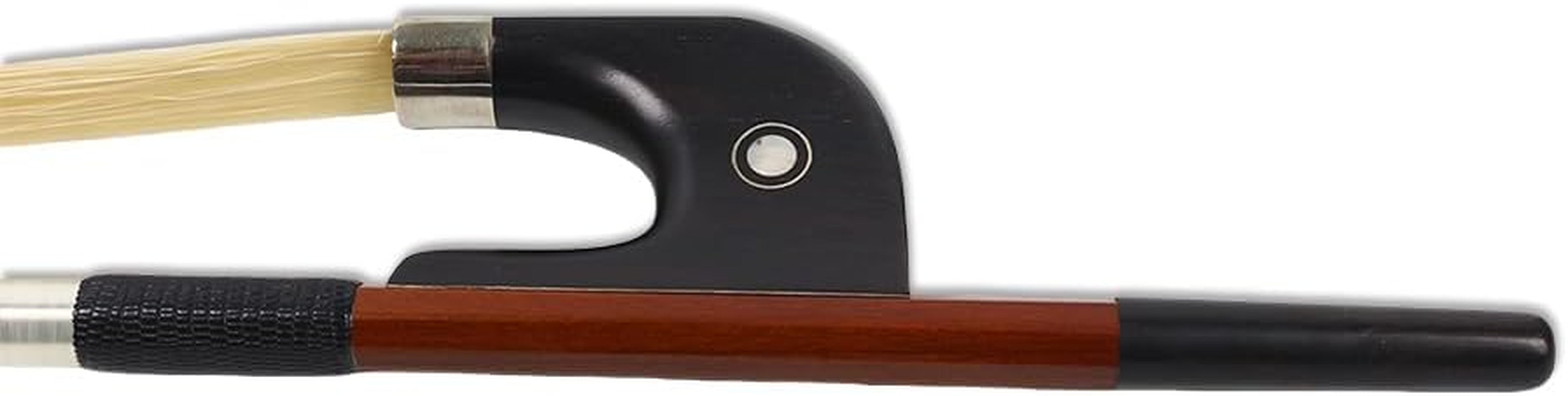 1/4 Upright Double Bass Bow Brazilwood German Natural Bow Hair Well Balanced