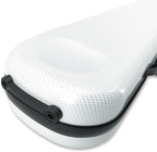 Carbon Fiber Upright Bass Bow Case for Geman French Double Bass Bow Hold 2Pcs Bows Hard Bow Case White