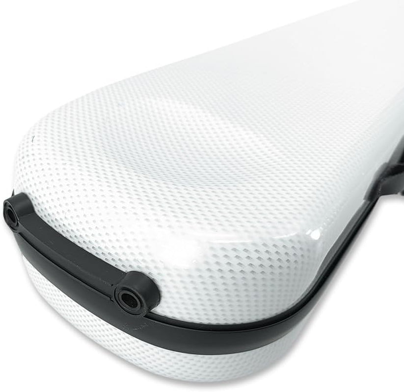 Carbon Fiber Upright Bass Bow Case for Geman French Double Bass Bow Hold 2Pcs Bows Hard Bow Case White