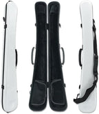 Carbon Fiber Upright Bass Bow Case for Geman French Double Bass Bow Hold 2Pcs Bows Hard Bow Case White