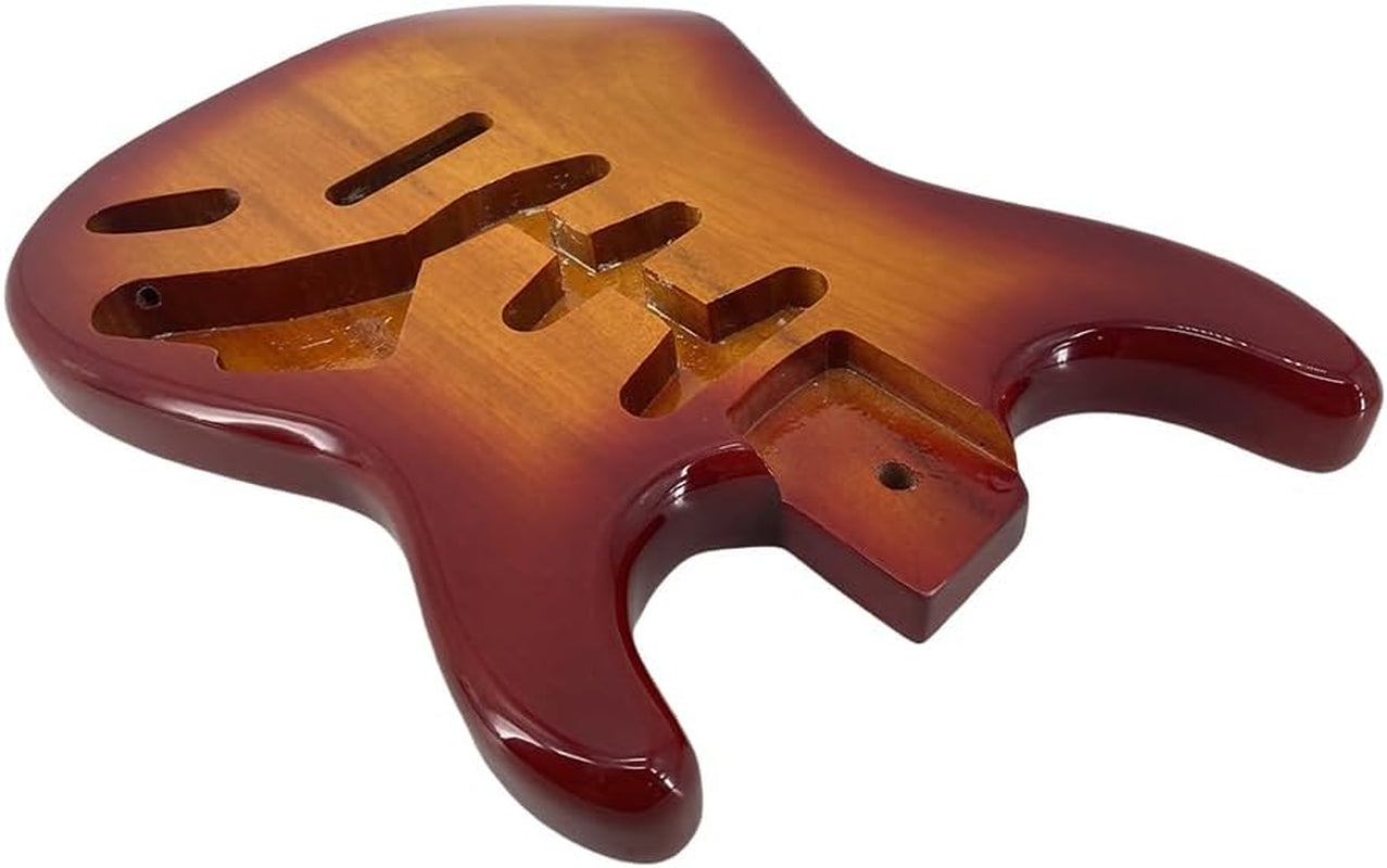 Electric Guitar Body Replacement SSS Style Yellow Painting Mahogany Wood for Guitar