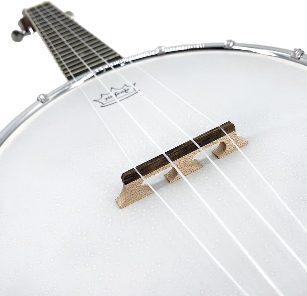 4-String Banjo Ukulele, Banjolele 23 Inch Concert Size with Premium REMO Head, Mini Banjo Uke Beginner Kit with Gig Bag, Banjos Strap, Strings, Pickup, Picks, Ruler, Wrench