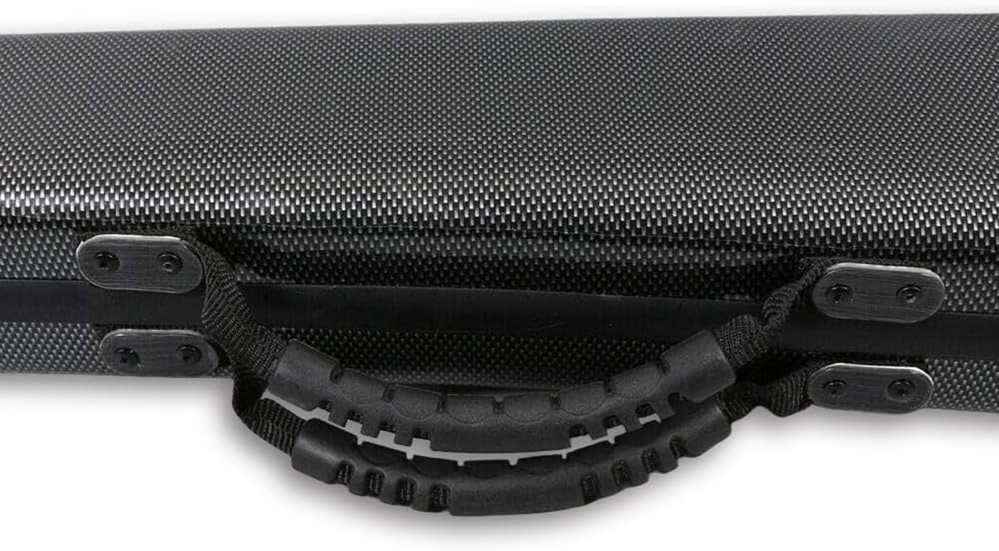 Double Bass Bow Case Carbon Fiber Bow Box String Bass Bow German Bow Hold 2Pcs Bows Strong (Black)