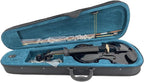 Acoustic Violin Electric Violin 4/4 Full Size Violin 4 String Maple Spruce for Student,Violin for Beginners Violin Case,Brazilwood Bow,Cable,Cleaning Cloth,Rosin