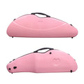 Violin Case 4/4 Full Size 1.9Kg Carbon Fiber Half round Shape Viloin Bag with Strap Combination Lock and Accessories Bag Pink
