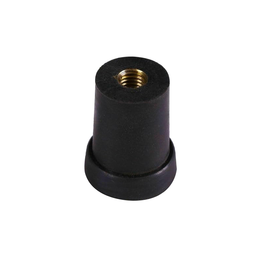 Bass Endpin Rubber Tip Stopper, 10Mm Metal Screw Thread, 25Mm Diameter