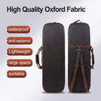 Canvas Violin Box 4/4 Full Size Wooden Oblong Violin Case with Durable Straps 2 Bow Holder Travel Violin Case Bag