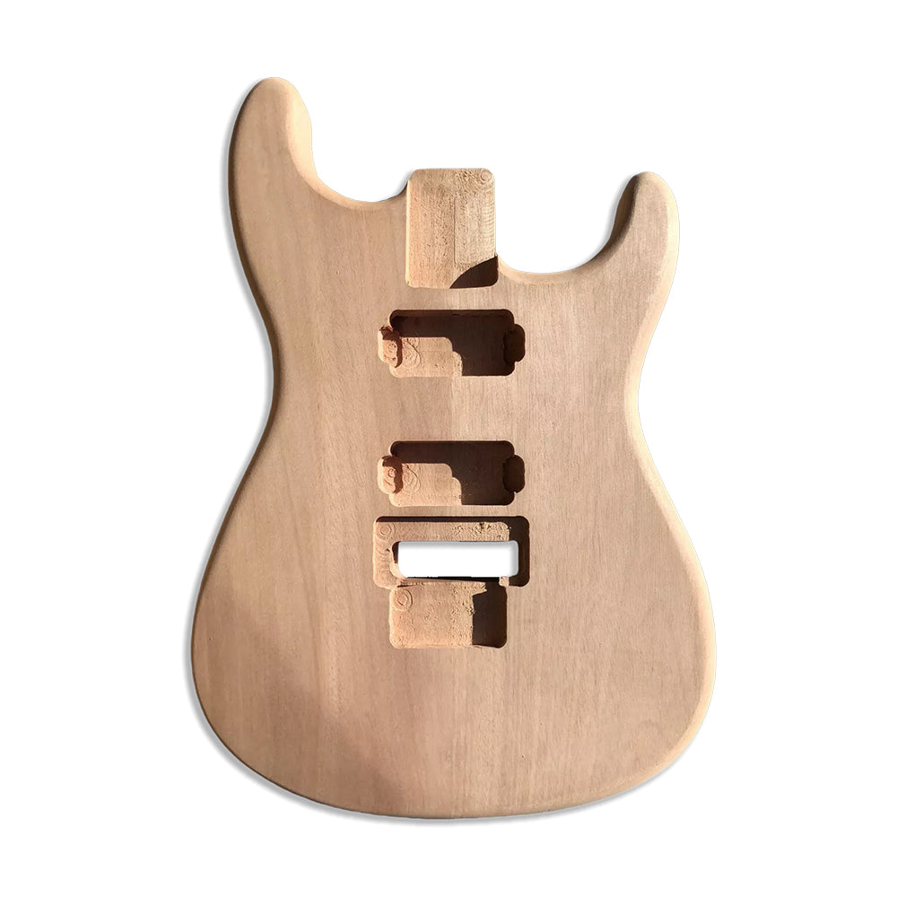Unfinished Guitar Body Floyd Rose DIY Replacement for Guitar Project Build Your Own HH Style Bolt on Heel