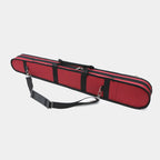 Yinfente Double Bass Bow Case for 2 Pcs German/French Style Bow Lightweight Sturdy Bass Bow Case with Shoulder Strap (Red)