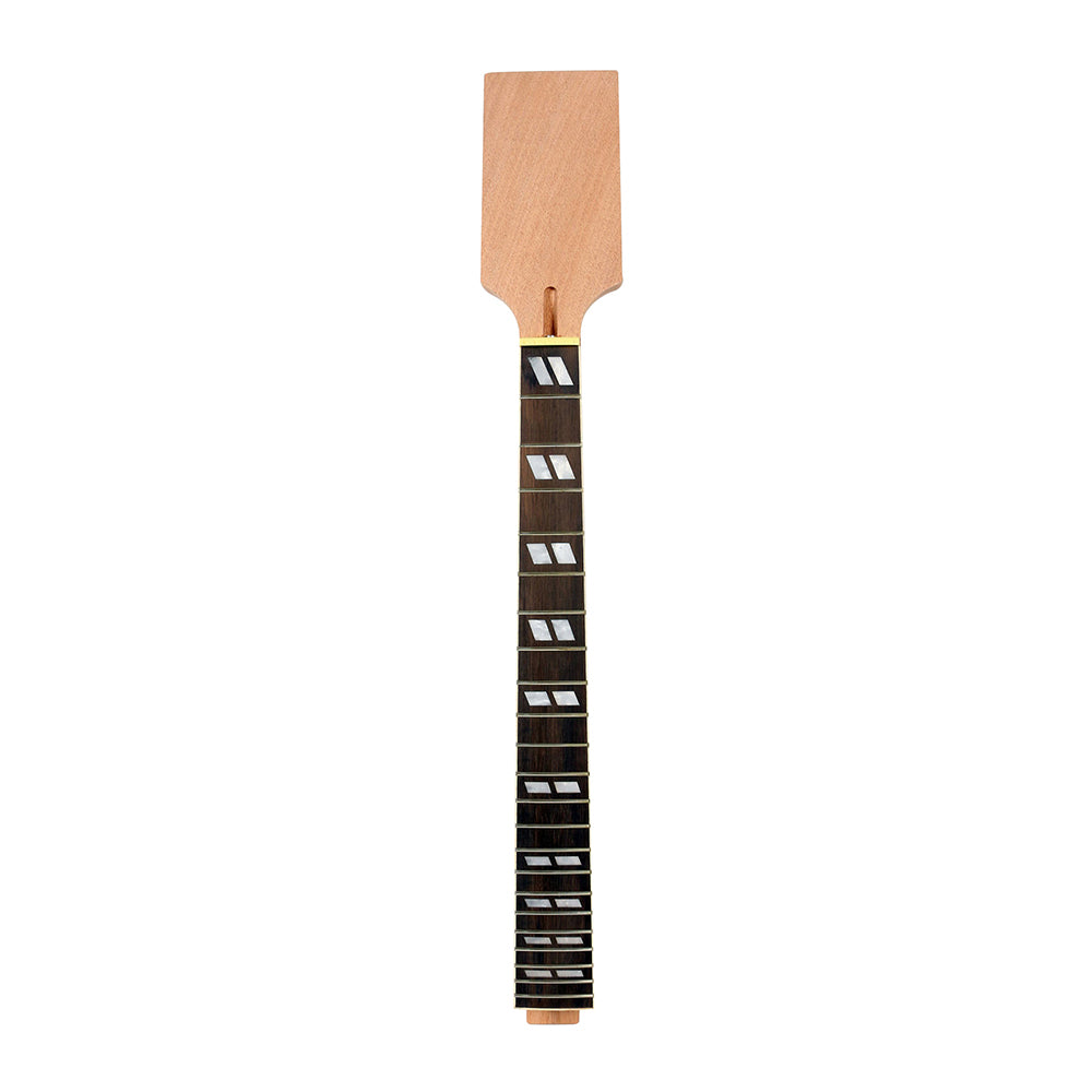 Yinfente New Electric Guitar Neck 22 Fret 24.75Inch DIY Guitar Paddle Head Mahogany Rosewood Fretboard