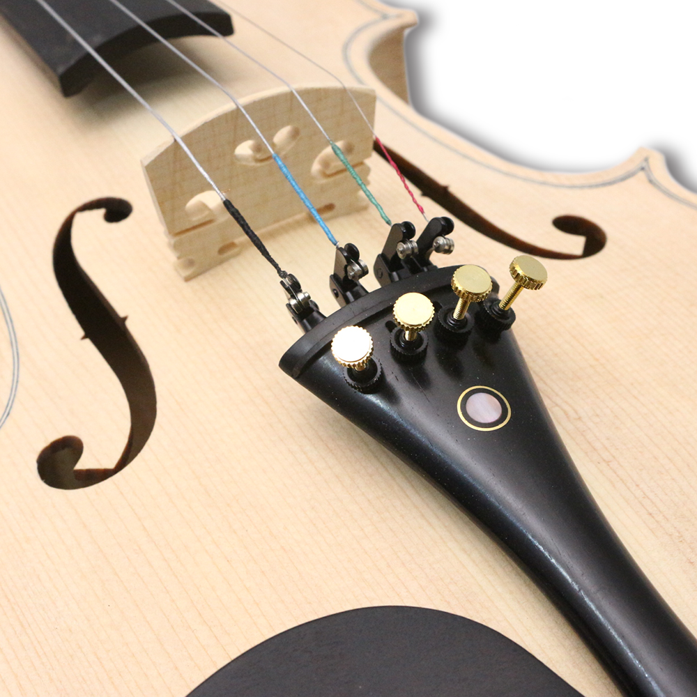 White DIY 4/4 Unfinished Professional Handmade Violin Exquisite Flame Maple