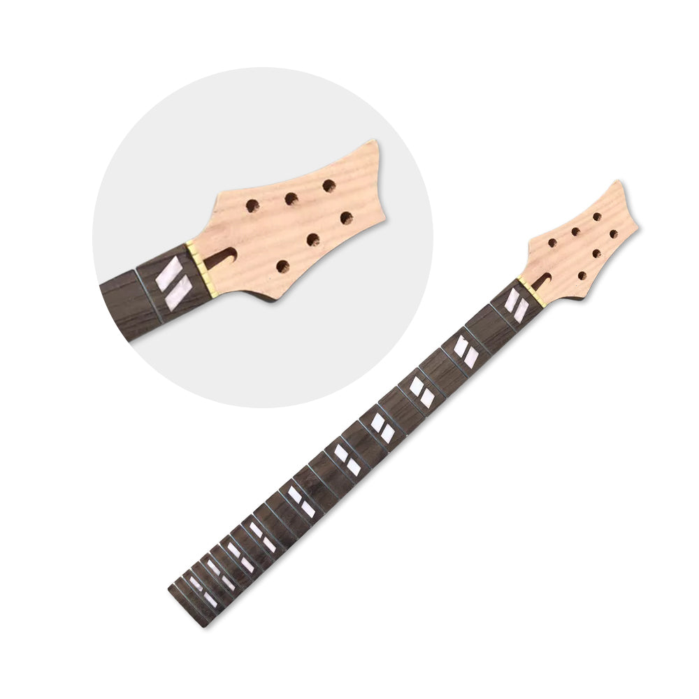 Yinfente New Guitar Neck 22 Fret 25.5 Inch Mahogany Wood Rosewood Fretboard Bolt on Necks DIY Guitar