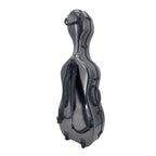Yinfente Cello Case 1/2 Size Carbon Fiber Lightweight Cello Box with Combination Lock Wheels Straps Strong
