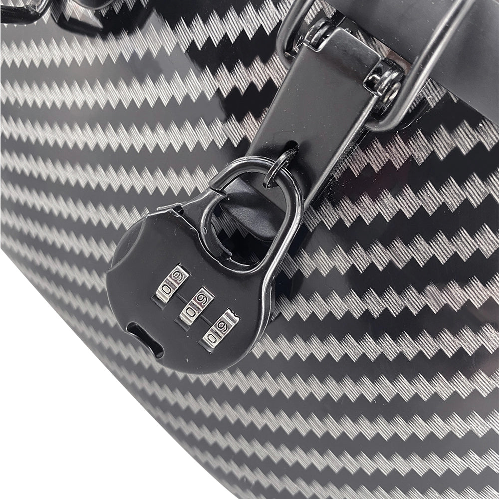 Yinfente Cello Case 1/2 Size Carbon Fiber Lightweight Cello Box with Combination Lock Wheels Straps Strong