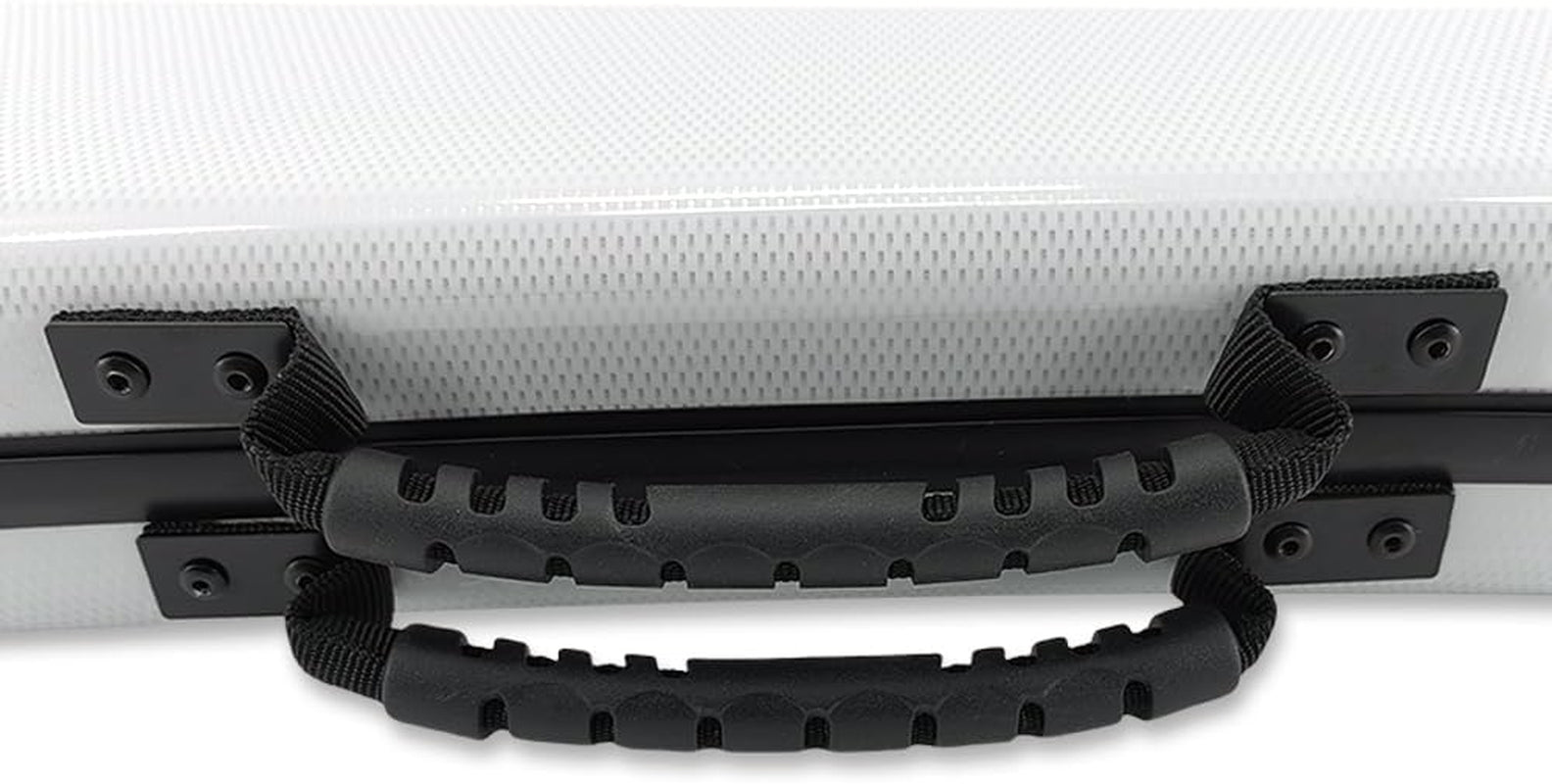 Carbon Fiber Upright Bass Bow Case for Geman French Double Bass Bow Hold 2Pcs Bows Hard Bow Case White