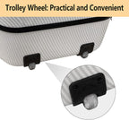 Carbon Fiber Cello Case 4/4 Full Size Hard Shell with Lock & Backpack Straps,Wheels 3.8Kg Lightweight Hard Case for Student