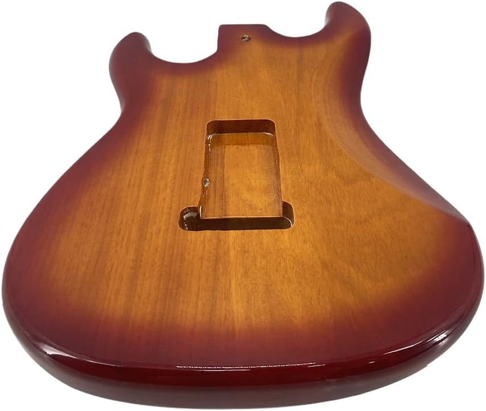 Electric Guitar Body Replacement SSS Style Yellow Painting Mahogany Wood for Guitar