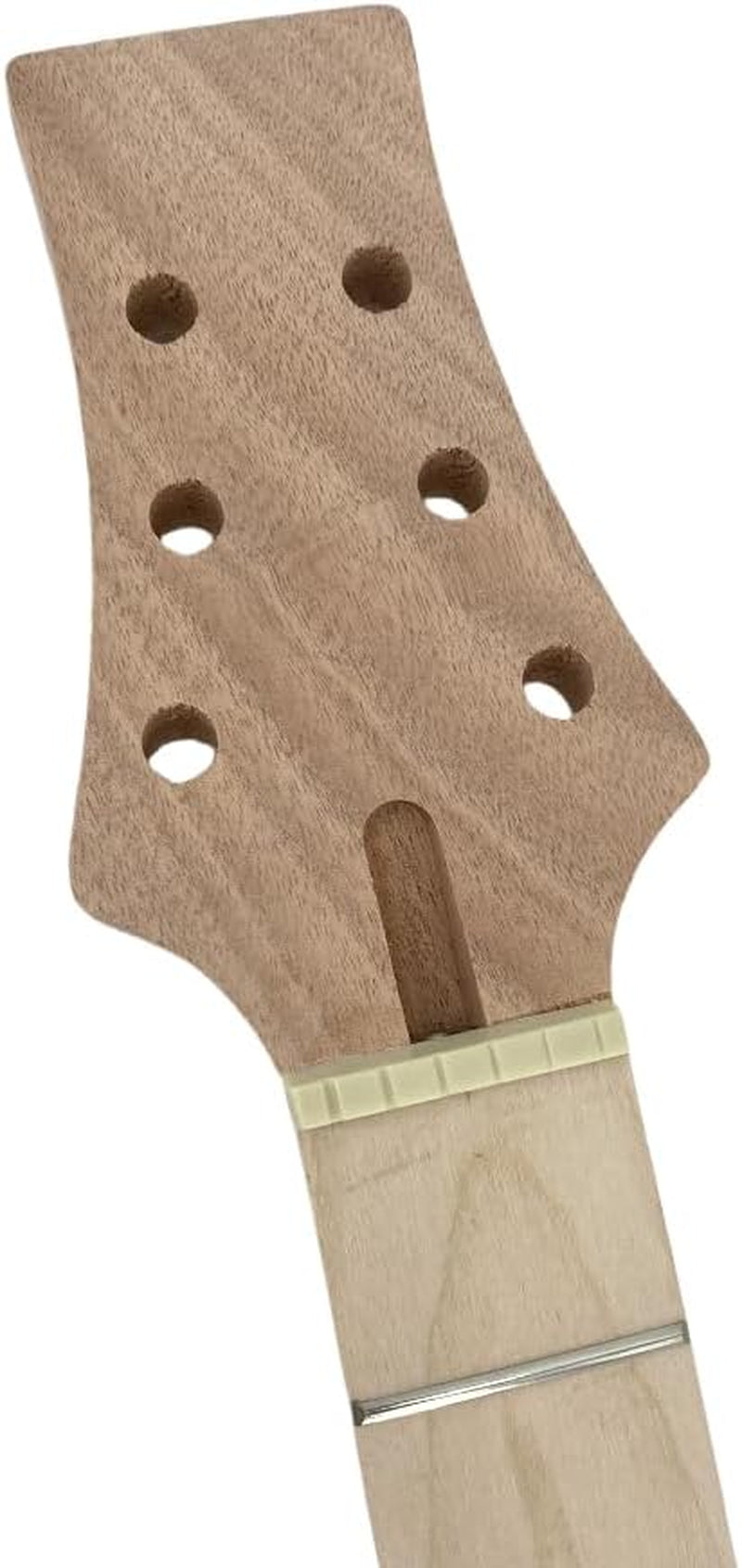 Electric Guitar Neck 22 Fret 24.75 Inch Mahogany Wood with Maple Fretboard Nice Inlay Set in Heel DIY Guitar Project Replacement