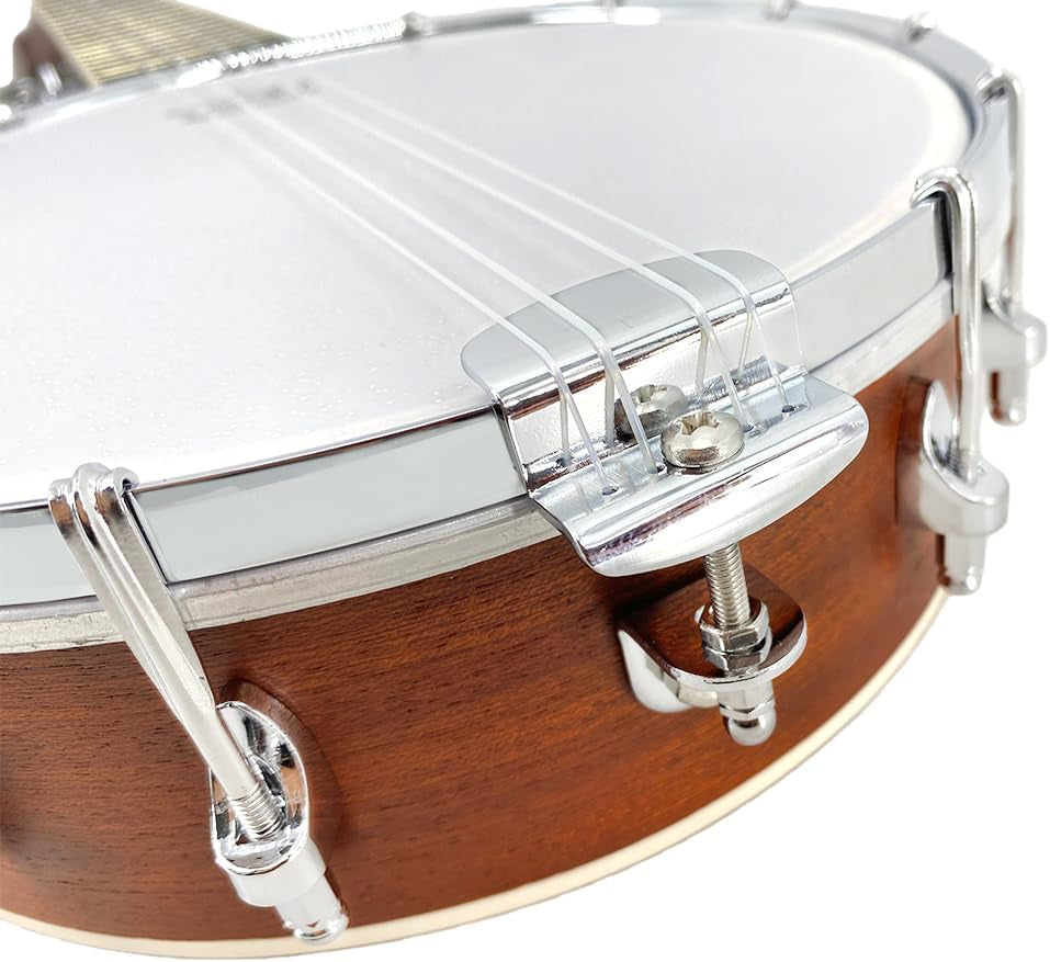 4-String Banjo Ukulele, Banjolele 23 Inch Concert Size with Premium REMO Head, Mini Banjo Uke Beginner Kit with Gig Bag, Banjos Strap, Strings, Pickup, Picks, Ruler, Wrench