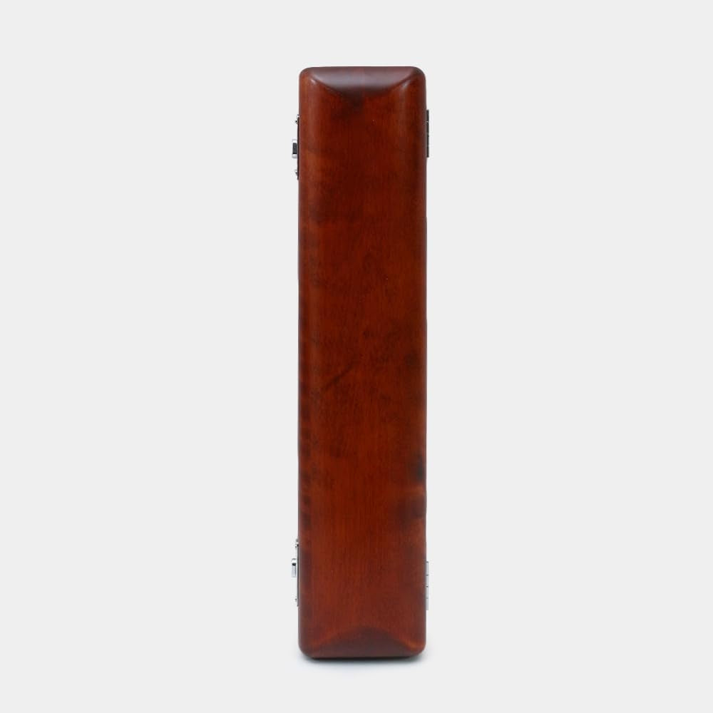 17 Hole Flute Case B Foot Hard Flute Case Sturdy Wooden Case Solid Wood Nice Protection (B Foot-Red)