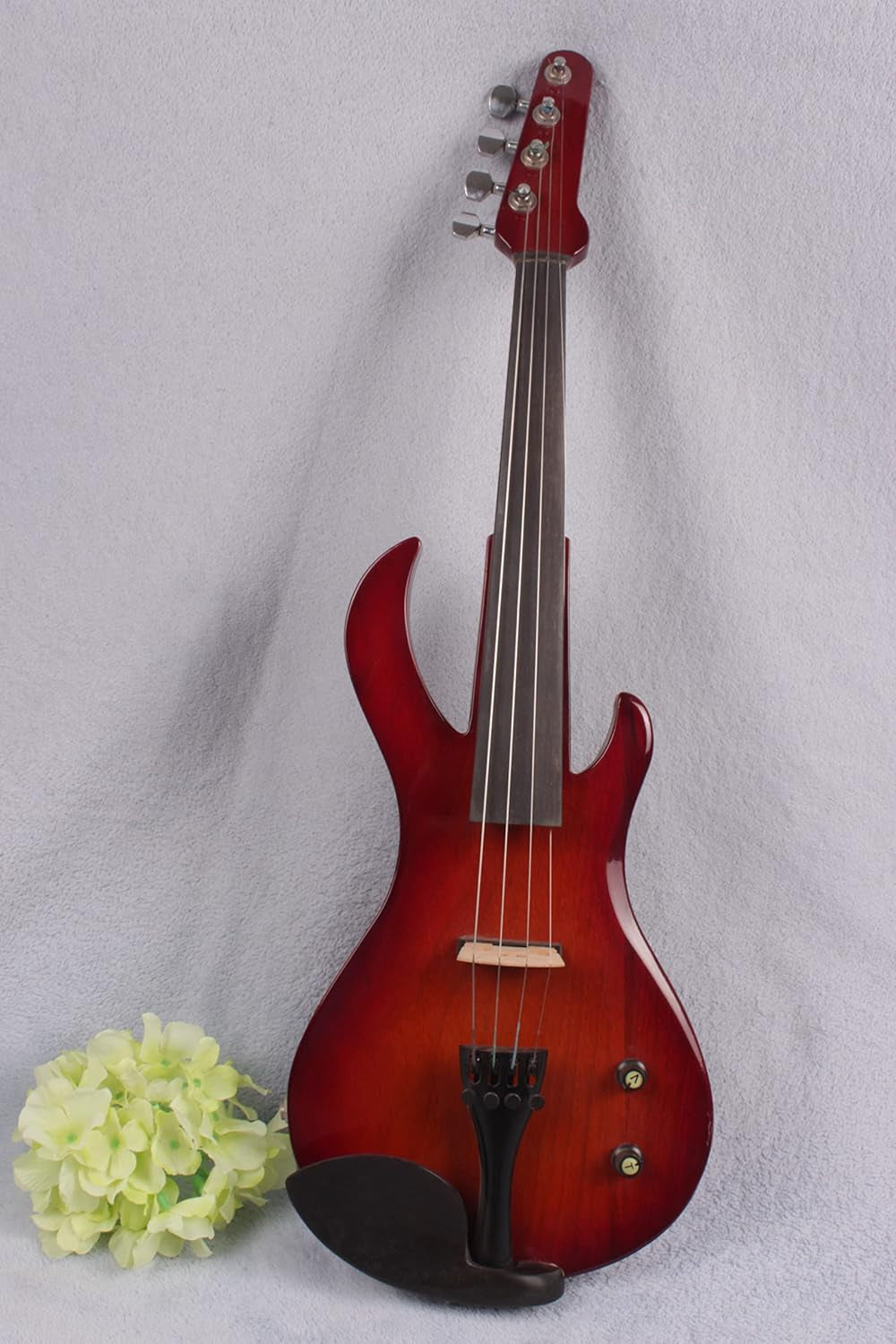 4/4 Violin Metallic Electric Violin Electric Guitar Shape Professional Violin Solid Wood Full Size