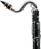 Professional Bass Clarinet Low C Silver Nickel Plated Keys with Case Rich Sound Musical Instrument Student Clarinet (Low C)