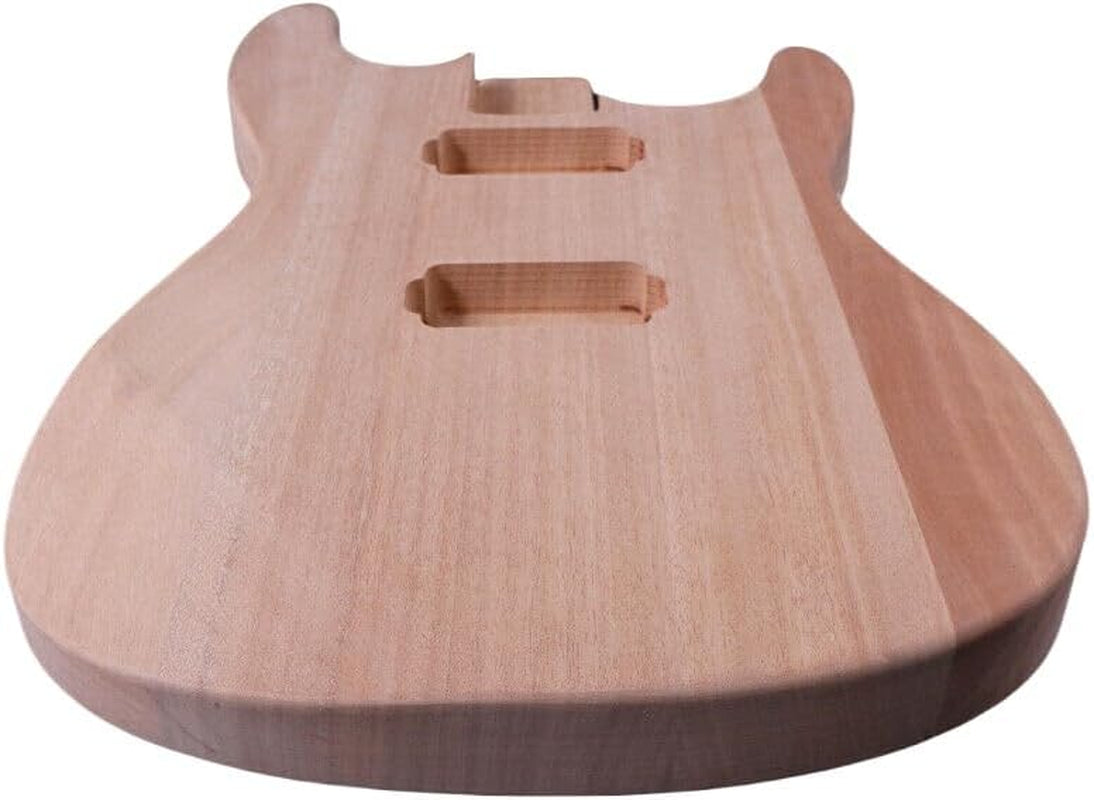 Unfinished Guitar Body Mahogany Wood Electric Guitar Body Replacement DIY Guitar St HH