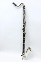 Professional Bass Clarinet Low C Silver Nickel Plated Keys with Case Rich Sound Musical Instrument Student Clarinet (Low C)