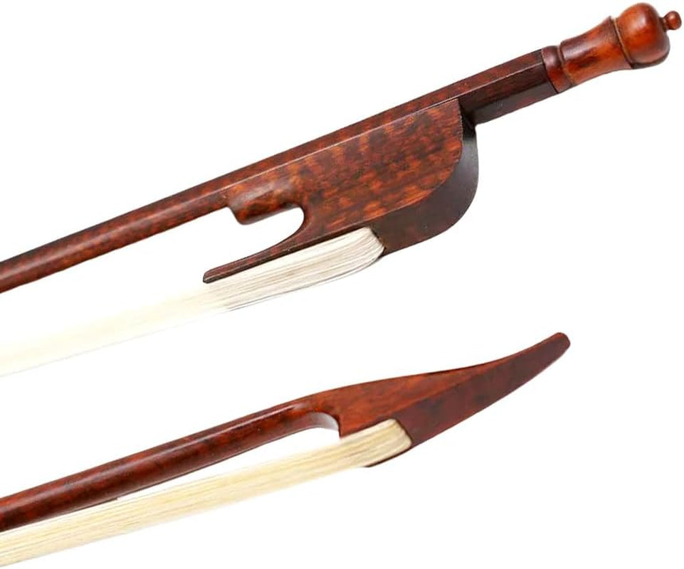 Violin Bow 4/4 Full Size Snakewood Baroque Style Outward Timber Natural Bow Horse Hair Well Balance