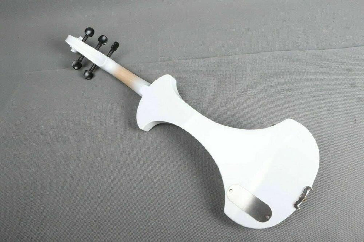 5 String Electric Violin 4/4 Solid Wood Ebony Fittings Free Violin Case Bow White Violins Professional