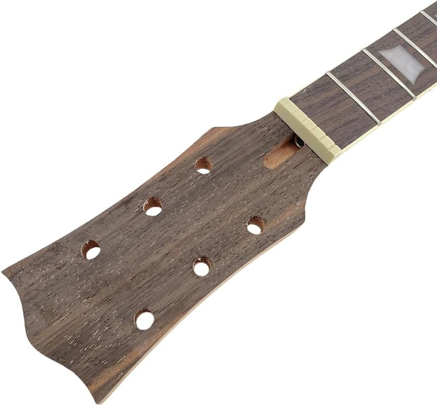 Guitar Neck 22 Fret Unfinished Mahogany Rosewood Fretboard Replacement Guitar Parts