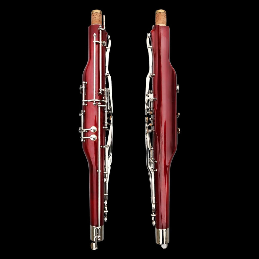 Bassoon Maple Wooded Bassoon C Key 26 Keys Silver Plated Woodwind Instrument with Case Accessories