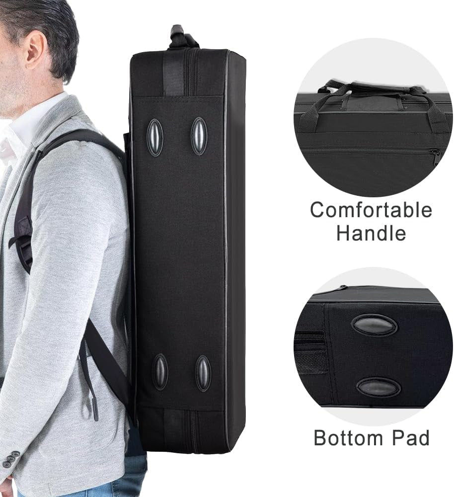 Alto Saxophone Eb for Beginners - Complete Saxophone Kit with Hard Case, Mouthpiece, Neck Strap, Reeds, Cleaning Kit - Ideal for Students & Professionals (Black)