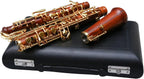 Professional Oboe Gold Plated Rosewood C Key Left F Resonance Semi-Automatic Woodwind Instrument with Oboe Accessories